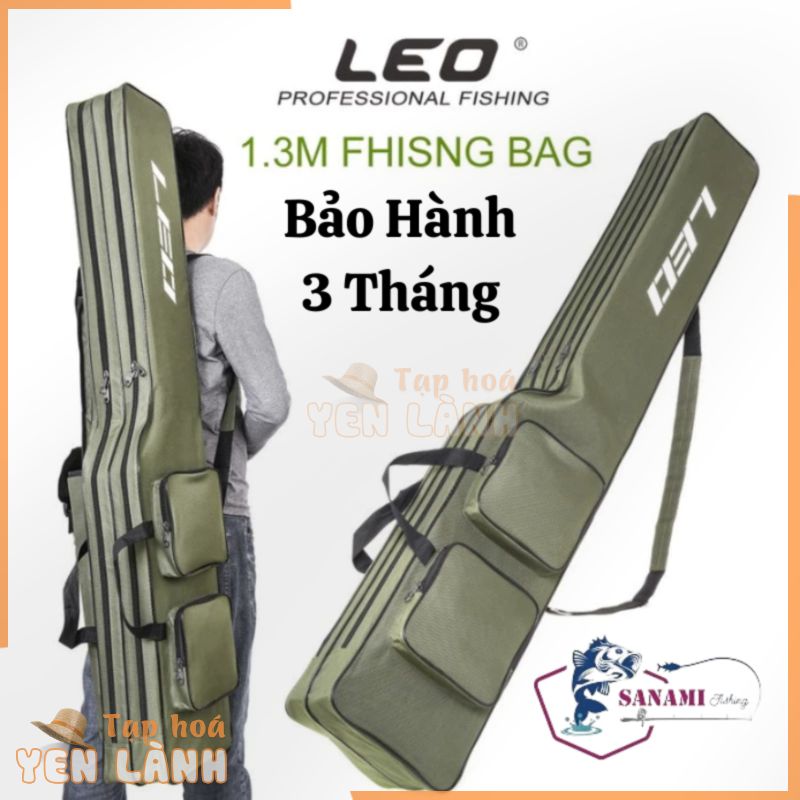 Túi Đựng Đồ Câu Cá Cần Câu Cá LEO Chính Hãng [BH 3 Tháng] 2 Ngăn Chính 1 Ngăn Phụ, Chất Vải Dày Cực Bền Chắc, Đủ Size