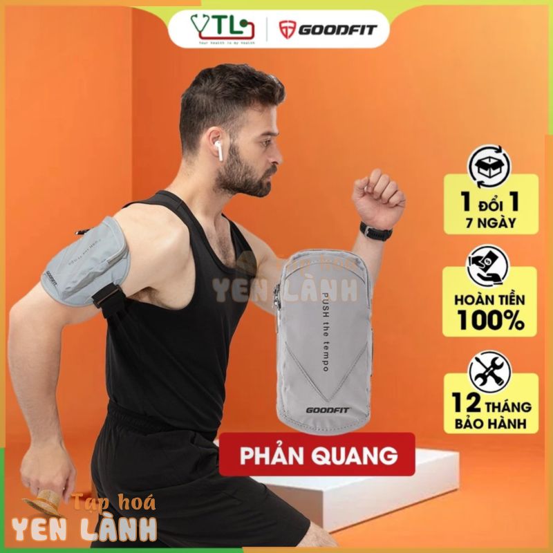 [CHÍNH HÃNG] Đai đeo chạy bộ, túi đựng điện thoại đeo tay chạy bộ GoodFit chống nước, phản quang GF201RA YTL_MALL