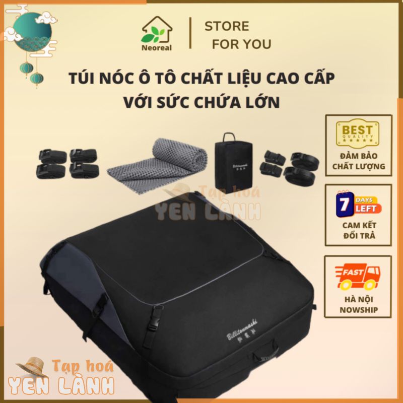 Túi nóc ô tô giá mui xe hơi chất lượng cao chắc bền chống nước, Túi đựng đồ gắn nóc xe hơi, Cốp chứa đồ trên nóc ô tô