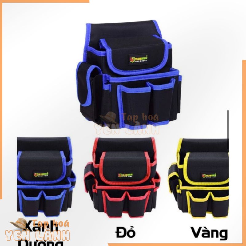 [RẺ NHẤT SHOPEE] Túi Đựng Đồ Nghề Đeo Hông Chắc Chắn – Mẫu 001 Viền xanh