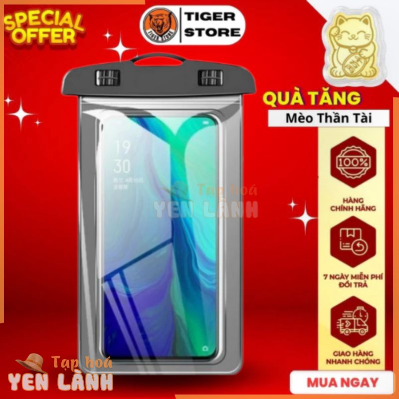 Túi Đựng Chống Nước Có Phao Dây Bao Đeo Cổ Mini Bọc ĐT Bỏ Ví Nam Nữ Xe Máy Đi Biển Siêu Tiện