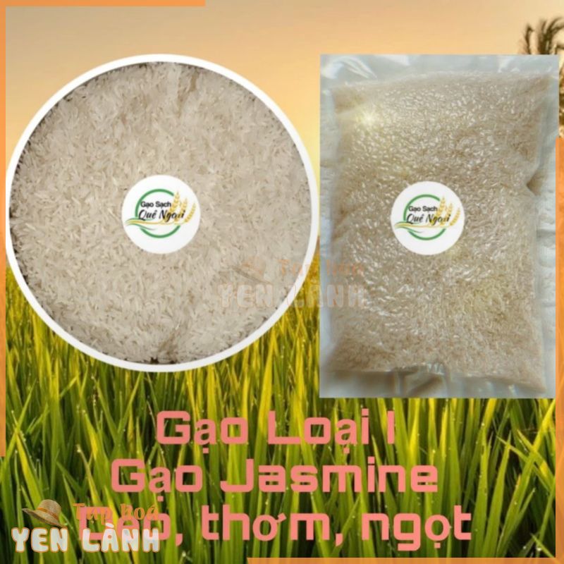 Gạo sạch Quê Ngoại Loại I – Dẻo, mềm cơm (túi 2kg)