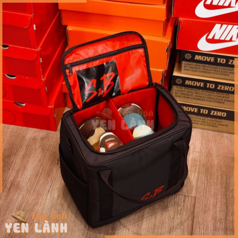 Sneaker Bag túi đựng giày đa năng chính hãng thương hiệu S&B size vừa 2 ngăn