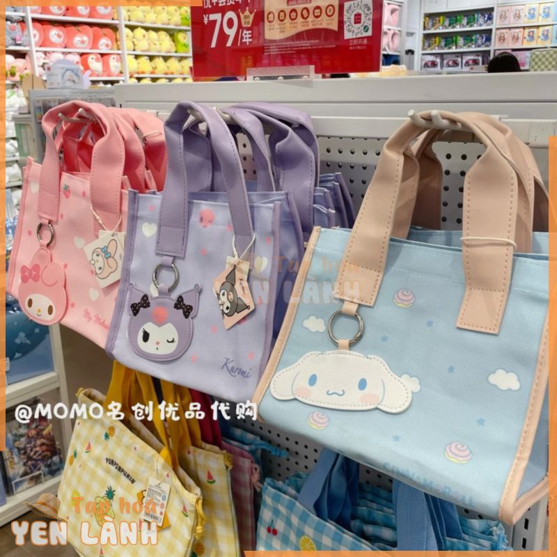 Túi Đựng Cơm Trưa miniso miniso sanrio kuromi Bentoto Họa Tiết Hoạt Hình melody Dễ Thương Ốp