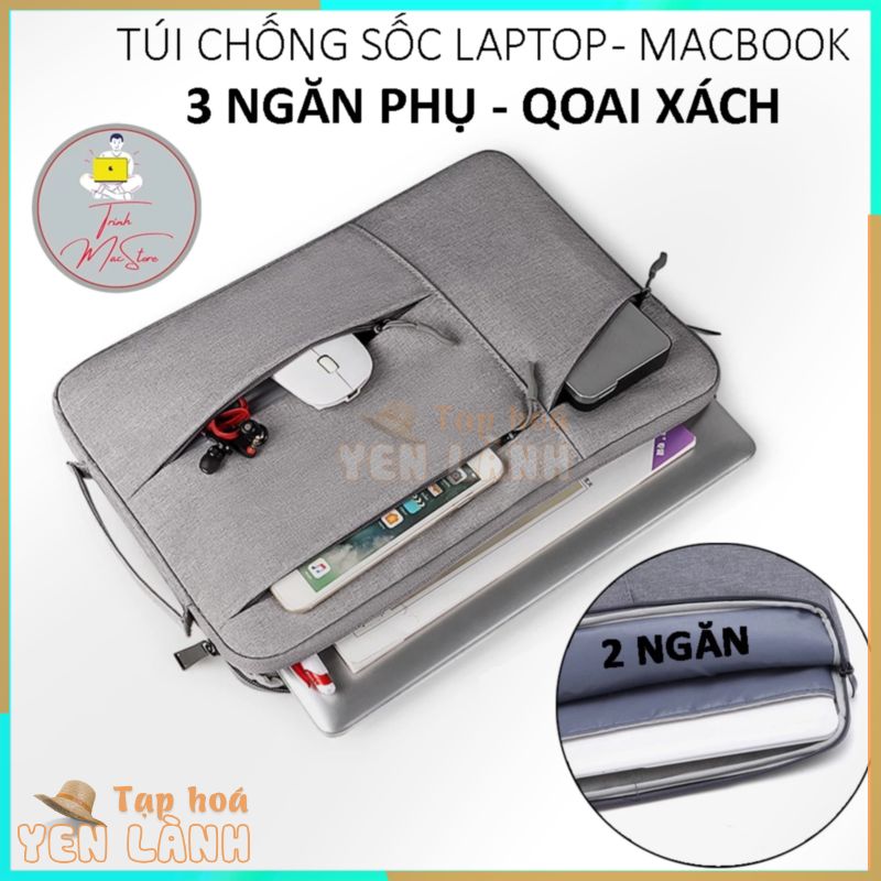 Túi chống sốc laptop XPRO, túi đựng laptop 15.6 inch – 13 inch Qoai xách, bọc máy tính dùng đựng chống sốc macbook pro