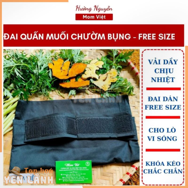 đai túi đựng muối chườm bụng sau sinh