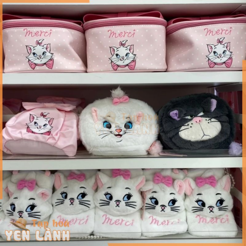 Miniso MINISO Disney Cat Series Mary Túi Đựng Mỹ Phẩm / Tiền Xu / Mỹ Phẩm Dạng Vuông Hình Mèo Lucifer