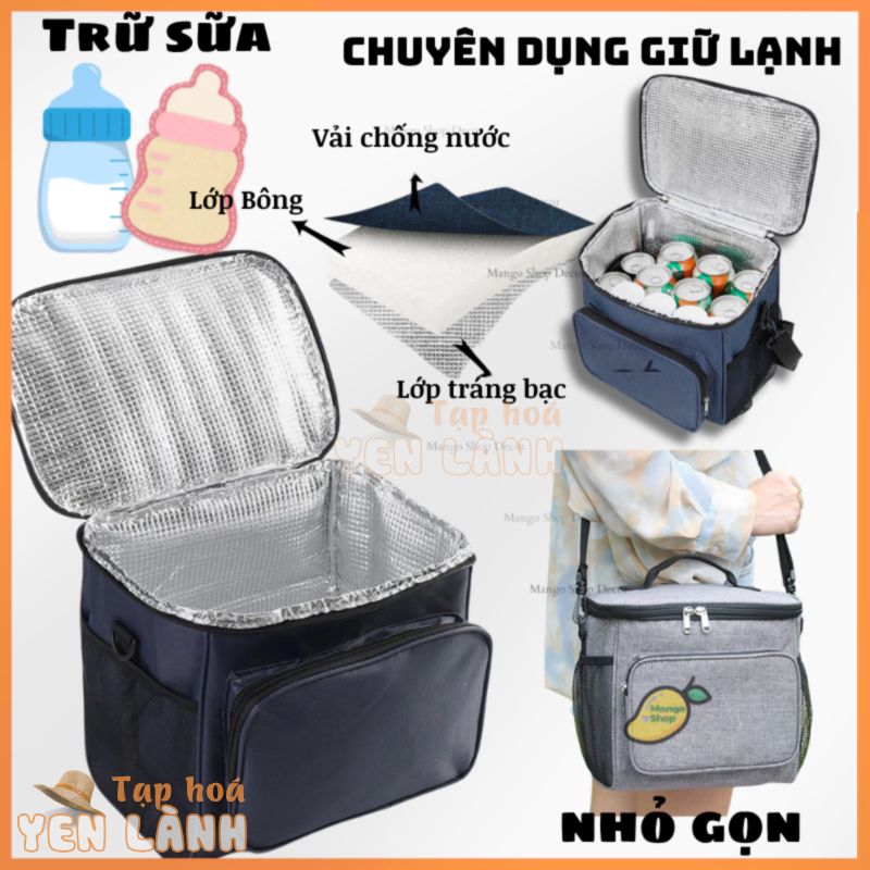 Túi Giữ Nhiệt Tráng Bạc Dày Dặn Chuyên Dụng Trữ Sữa Đựng Đồ Ăn Hộp Cơm Trưa Văn Phòng Trữ Thực Phẩm Lạnh Đựng Đồ Du Lịch