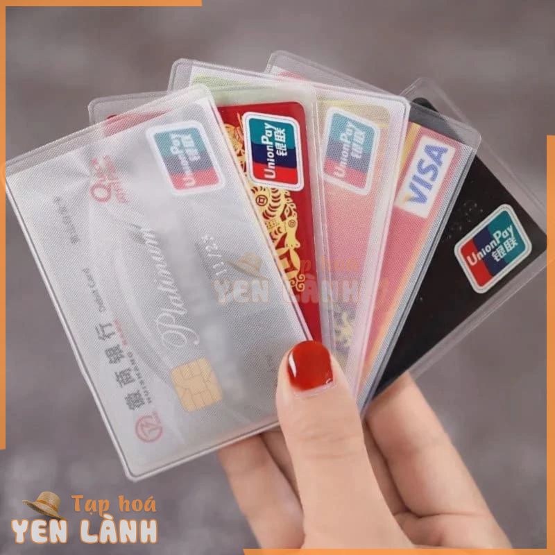 Túi Đựng Thẻ Căn Cước Công Dân [CCCD] Chất Liệu Nhựa Trong Suốt, Bọc Thẻ Visa ATM Bảo Quản Bằng Lái Xe Card Visit