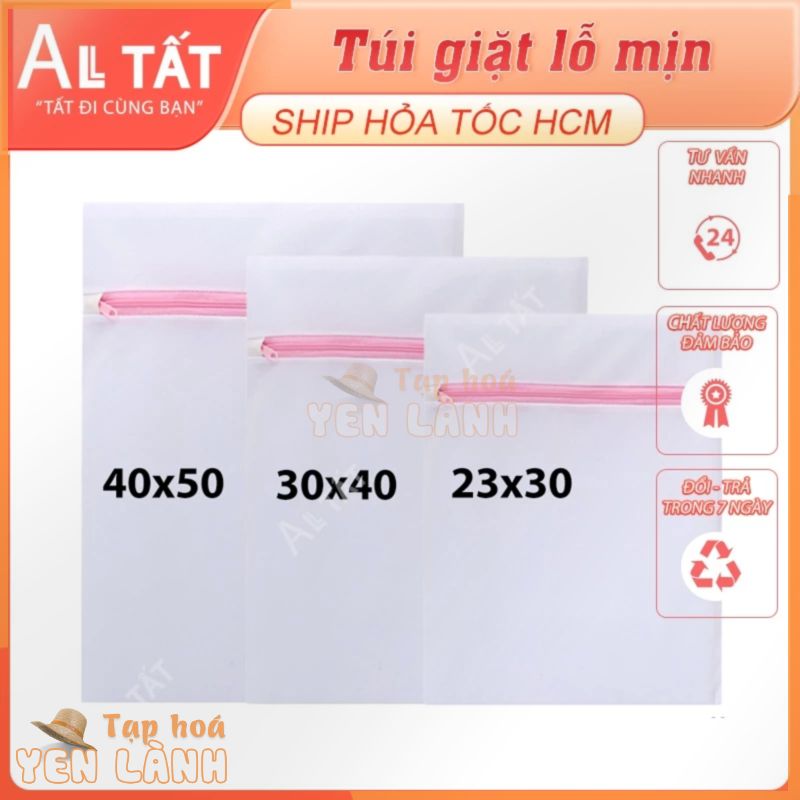 Túi giặt đồ máy giặt ALL TẤT, túi lưới lỗ mịn bảo vệ quần áo, tất vớ khi dùng giặt máy.