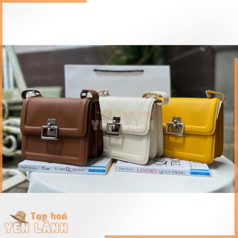 Túi xách chính hãng nữ Furla villa 21cm có 3 màu Trắng ngà/ vàng/ nâu