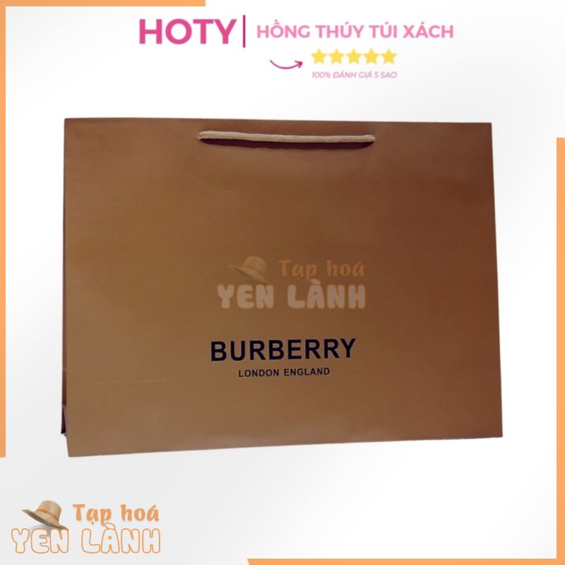 Túi Giấy Các Hãng Burberry Nâu Vip Nguyên Bản Size 42