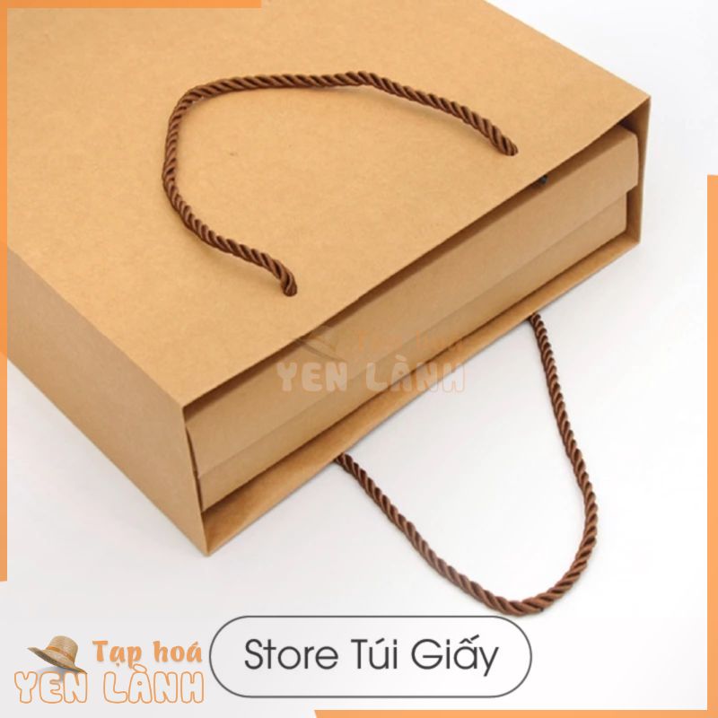 Túi giấy kraft có quai, giấy dày, cứng cáp, sang trọng, có nhiều size LỚN – TUIGIAY.STORE