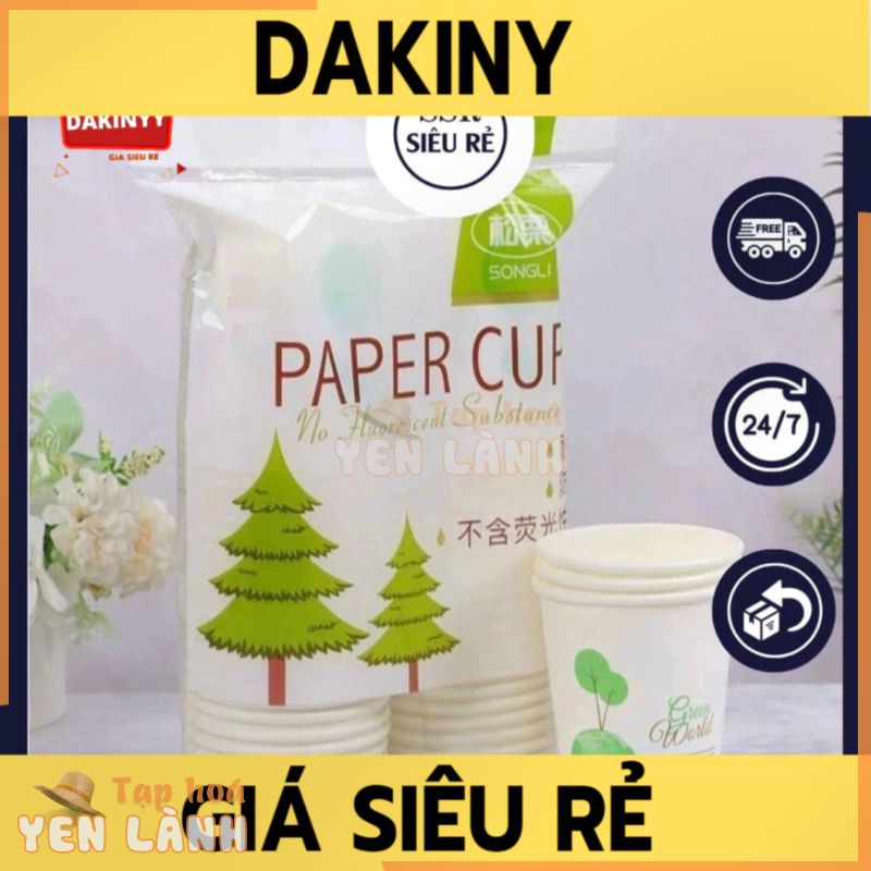 Túi 50 Ly/cốc Giấy Chịu Nhiệt Dùng 1 Lần An Toàn Cho Sức Khỏe, Thân Thiện Môi Trường (LA3345)