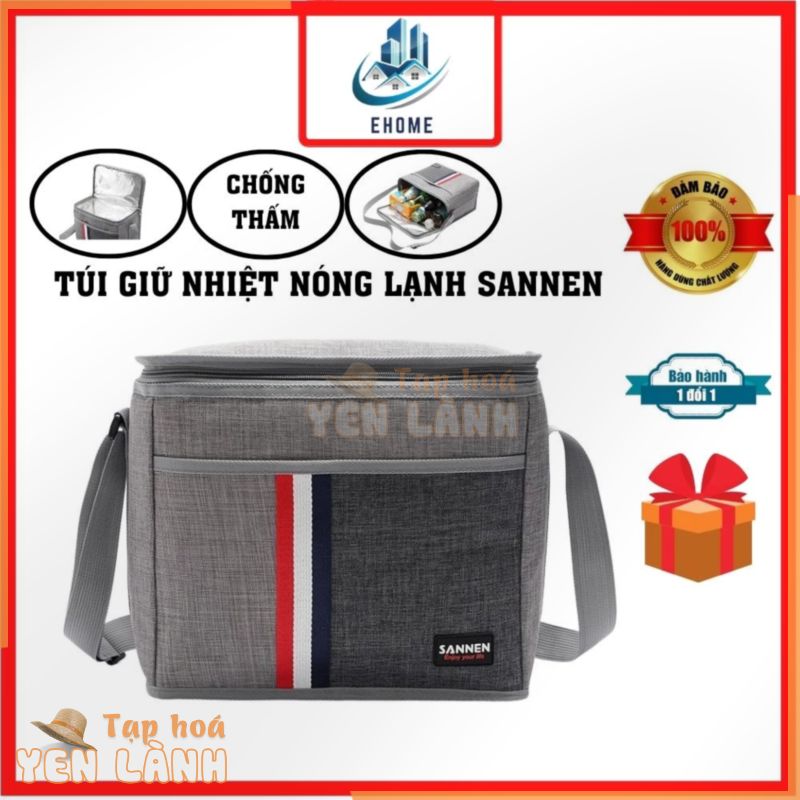 Túi giữ nhiệt nóng lạnh đựng hộp cơm thức ăn đồ ăn Túi đựng cơm và thức ăn giữ nhiệt văn phòng du lịch bình sữa sanne