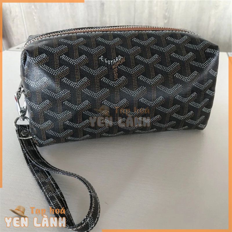 Chính Hãng goyard Túi Nam Nữ GY Túi Đựng Mỹ Phẩm Chó Răng Rửa Túi Ly Hợp Nhỏ Túi Nhỏ In Dây Kéo Ví Đựng Tiền Xu Túi Tay Cầm