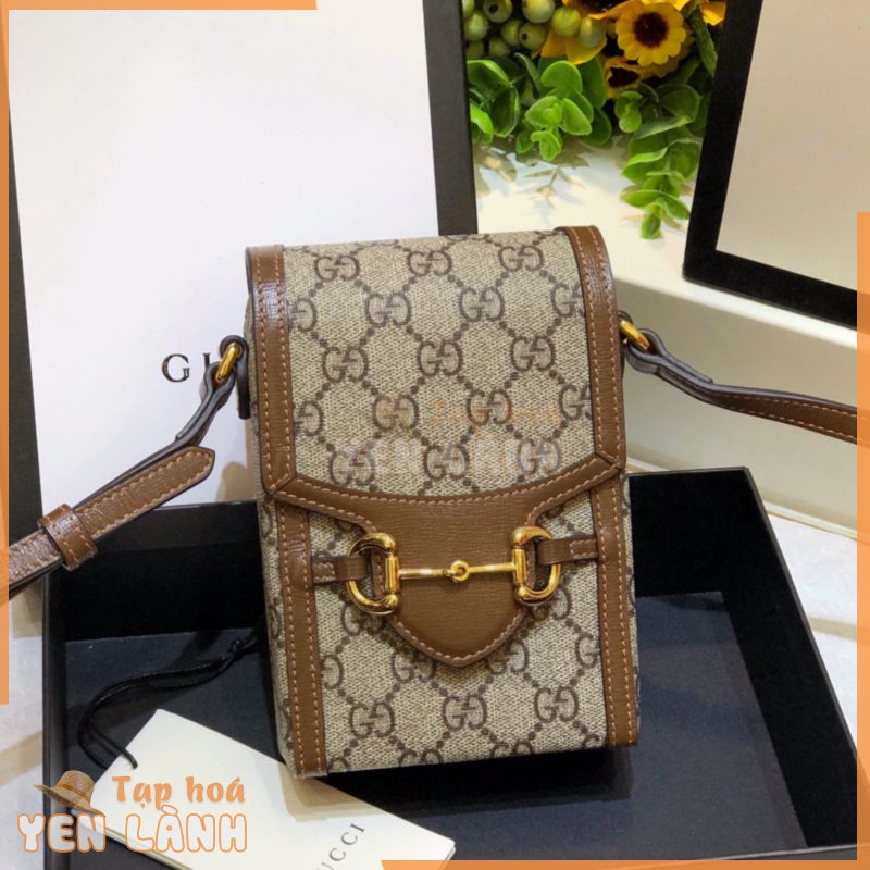 Túi đeo chéo một vai thời trang đa năng chính hãng Gucci Túi hợp thời trang đa chức năng Túi đựng điện thoại hình chữ nhật nhỏ tinh tế