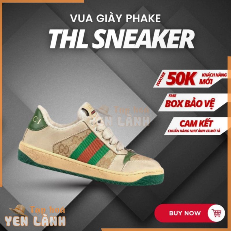 Giày thể thao_ Gucci Sơn Tùng bản Likeauth cao cấp đầy đủ túi, thẻ, phụ kiện