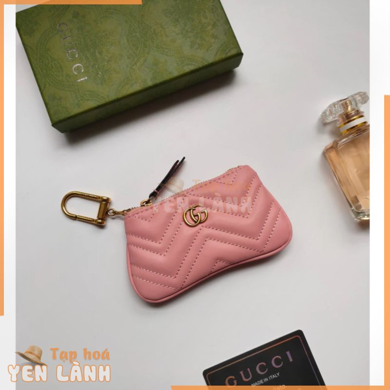 (Có Hộp) Ví Da Đựng Tiền Xu gucci Nhỏ Thêu Họa Tiết Gợn Sóng Phong Cách Mới671773