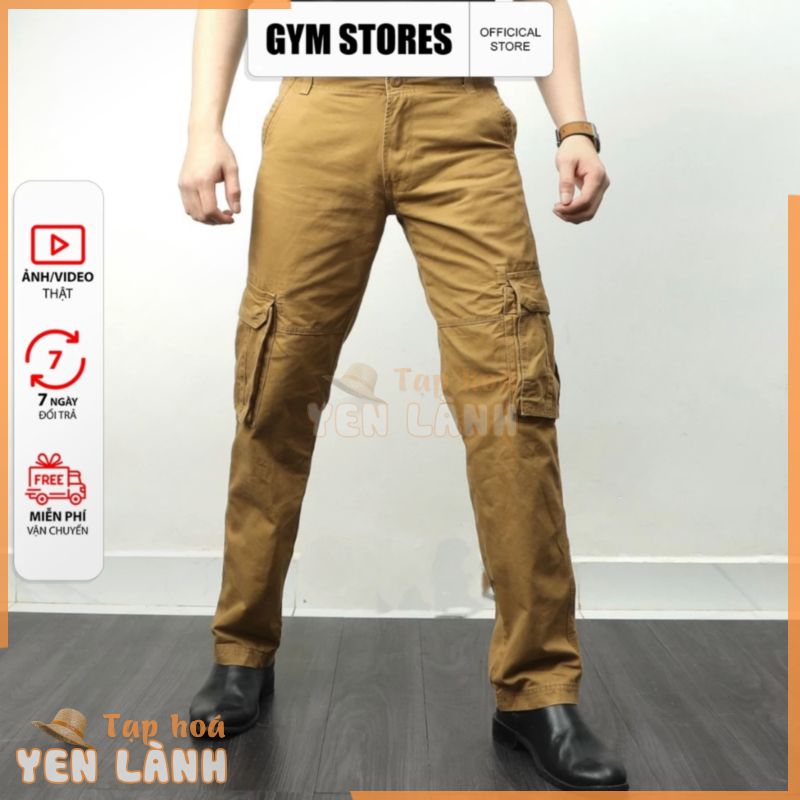 ( UNISEX) QUẦN DÀI CARGO TÚI HỘP NAM THỜI TRANG GIÁ SỈ SAI 28 ĐẾN SAI 36 hình thật + clip