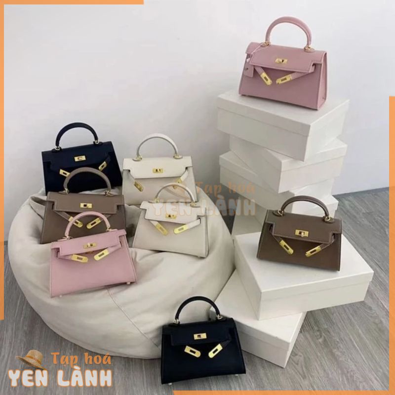 C382 _ Túi đeo chéo Hermes Mini Kelly Girl, Túi xách đeo vai đa năng và sành điệu, Da bò thế hệ thứ hai Le chính hãng