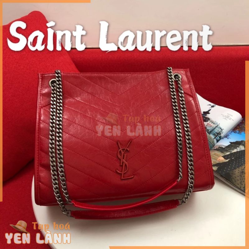 Túi xách nữ hobo da thật thời trang cao cấp thương hiệu Saint Laurent YSL thiết kế sang trọng, nổi bật