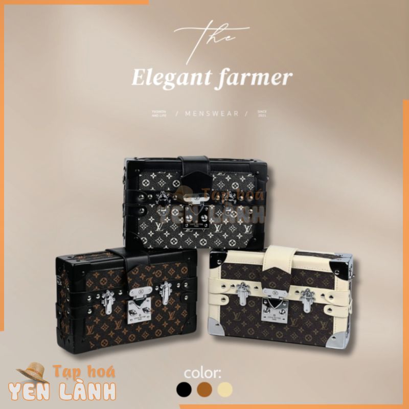 [The Elegant Farmer] Túi Hộp L.V đeo chéo thời trang hot nhất 2024.(LV- 01)