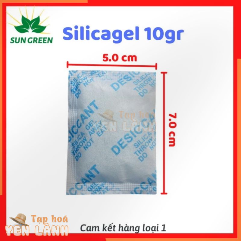 Gói hút ẩm Silicagel – Túi hút ẩm cho giày dép, thực phẩm,chống ẩm mốc (10gr/gói).