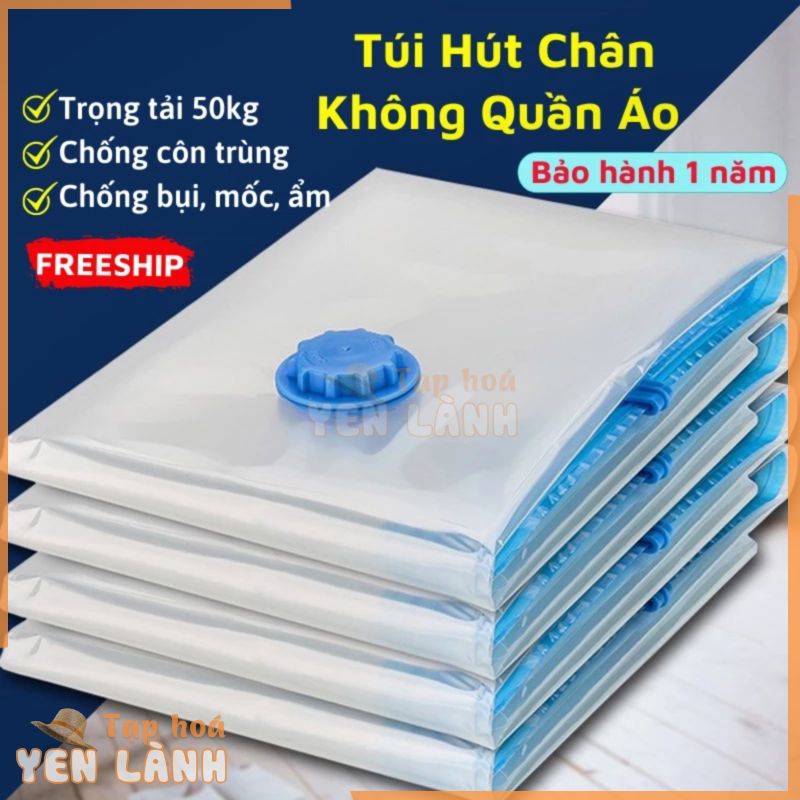 Túi Hút Chân Không Đựng Quần Áo, Túi Bọc Quần Áo Chống Bụi Trong Suốt, Bảo Quản Chăn, Ga, Gối Tiết Kiệm Không Gian