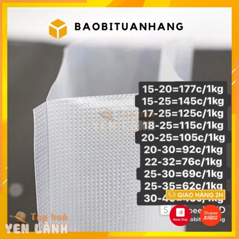 Túi hút chân không thực phẩm 1kg Túi hút chân không 1 mặt nhám