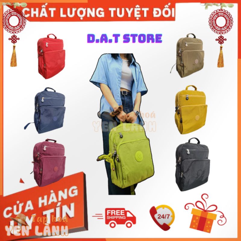 Balo Laptop KipLing KL2012 Vải Dù Kháng Nước, KT 39x28x10cm, Balo Có Quai Cài Vali Kéo Đi Du Lịch