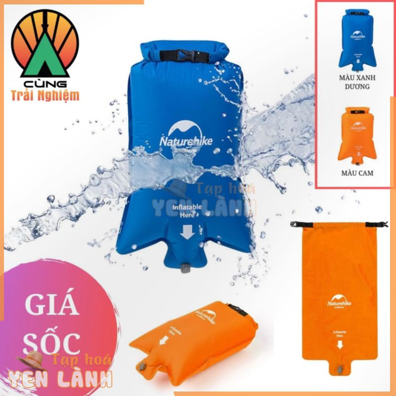 [CHÍNH HÃNG] Túi Khô Kiêm Bơm Hơi Nệm Đa Năng NatureHike NH19Q033-D SIÊU NHỎ GỌN, TIỆN DỤNG Đi Phượt, Dã Ngoại, Picnic