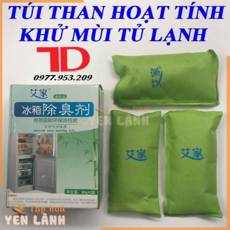 Túi khử mùi tủ lạnh, khử mùi tanh của cá và thực phẩm bằng than hoạt tính đơn giản dễ sử dụng TD Điện lạnh Thuận Dung