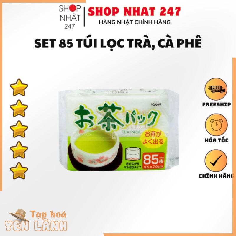 [Hỏa Tốc HN] Set 85 túi lọc trà, cà phê Kyowa nội địa Nhật Bản