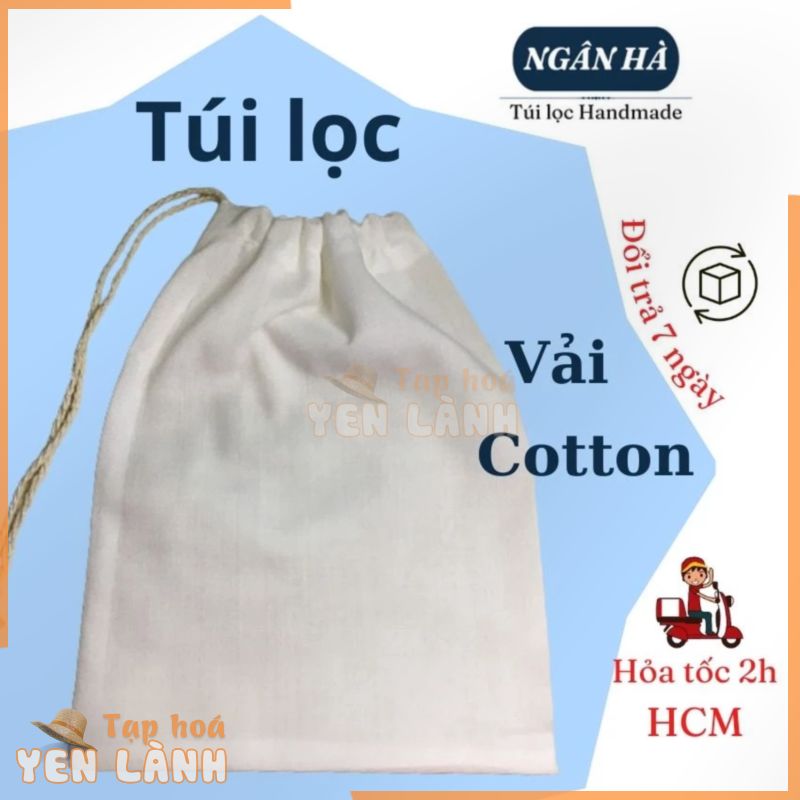 Túi lọc cotton chuyên lọc trà lọc cà phê Cold brew lọc đa năng dùng đun nấu Túi lọc Ngân Hà Handmade