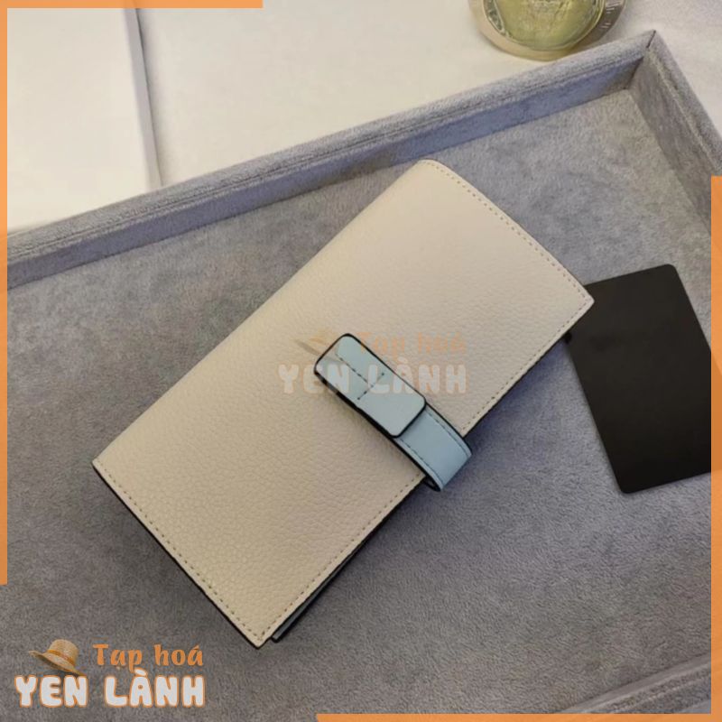 Loewe Ví Đơn Giản Dài Màu Sắc Phù Hợp Với Giá Trị Cao Hai Lần Ví Thời Trang Nhiều Khe Cắm Thẻ ID Lưu Trữ Ví Cầm Tay