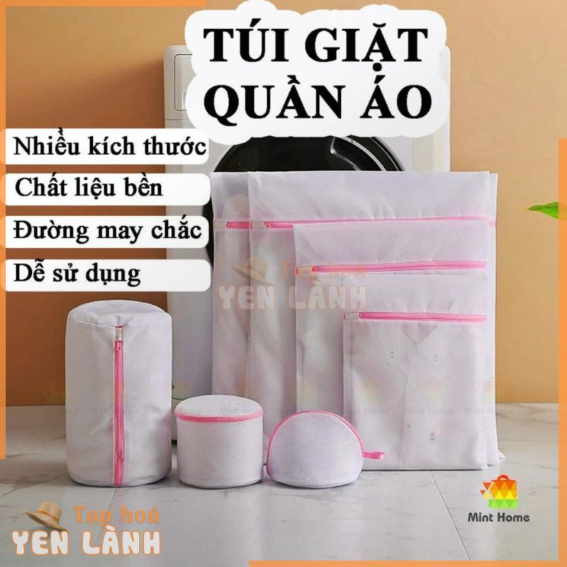 Túi giặt đồ máy giặt, túi lưới giặt quần áo, đồ lót bảo quản đựng đồ có khóa kéo chắc chắn