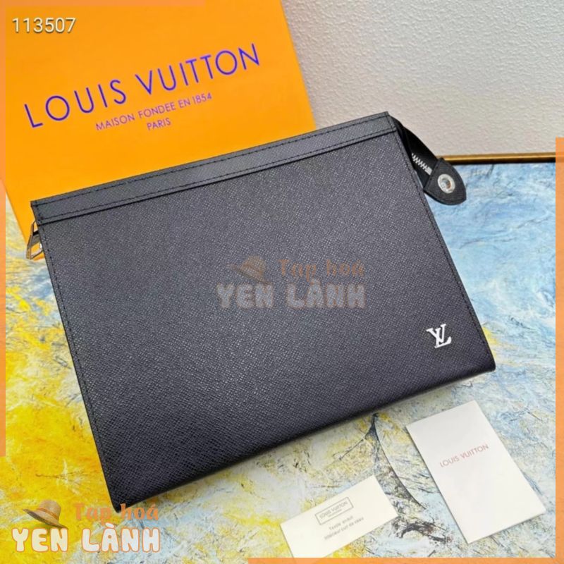 [Có Sẵn Hộp Bảng Điều Khiển] louis vuitton Chính Hãng Túi Xách Da Màu Đen lv Mới