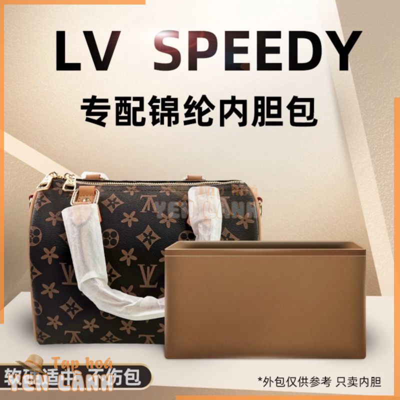 Túi Đựng Gối Lv speedy nano 25 30 Lót Nylon sp Boston Hỗ Trợ W2VE