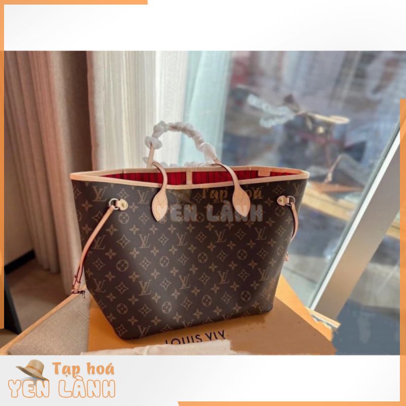 LV NEVERFULL MM SUPER, Túi tote lv never full hoa giả monogram size 32cm hàng fullbox VIP