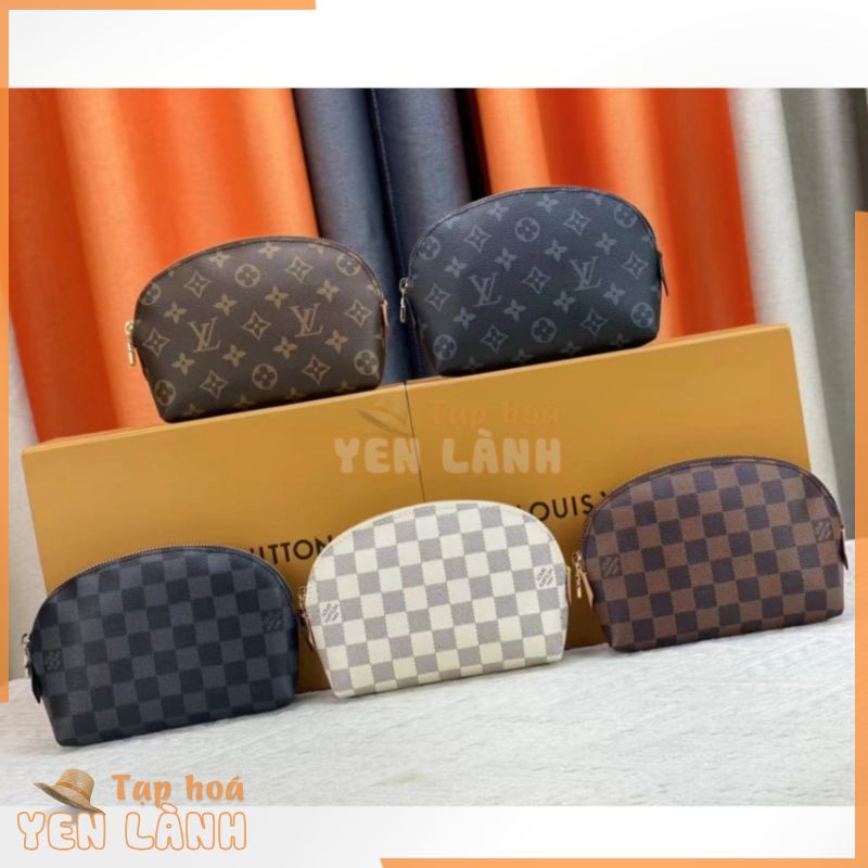 Túi đựng trang điểm túi tròn LV Louis Vuitton chính hãng 100% M47515 có hộp gốc