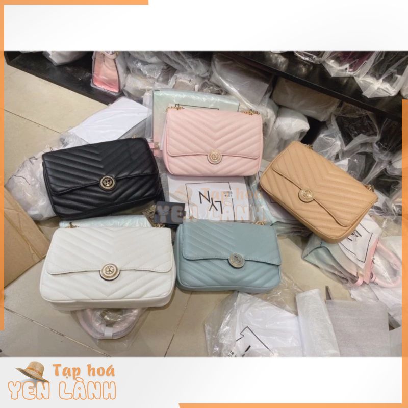 Túi LYN ISABEL L HANDBAGS đeo chéo khoá tròn size 25