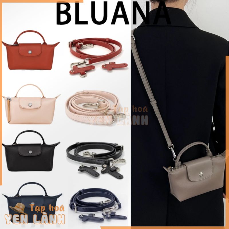 Longchamp Le PLIAGE CITY Mini POUCH Túi Da Đeo Vai Mini Màu Nude BUFF TAUPE Navy Xanh Dương Đen Terracotta Điều Chỉnh Được