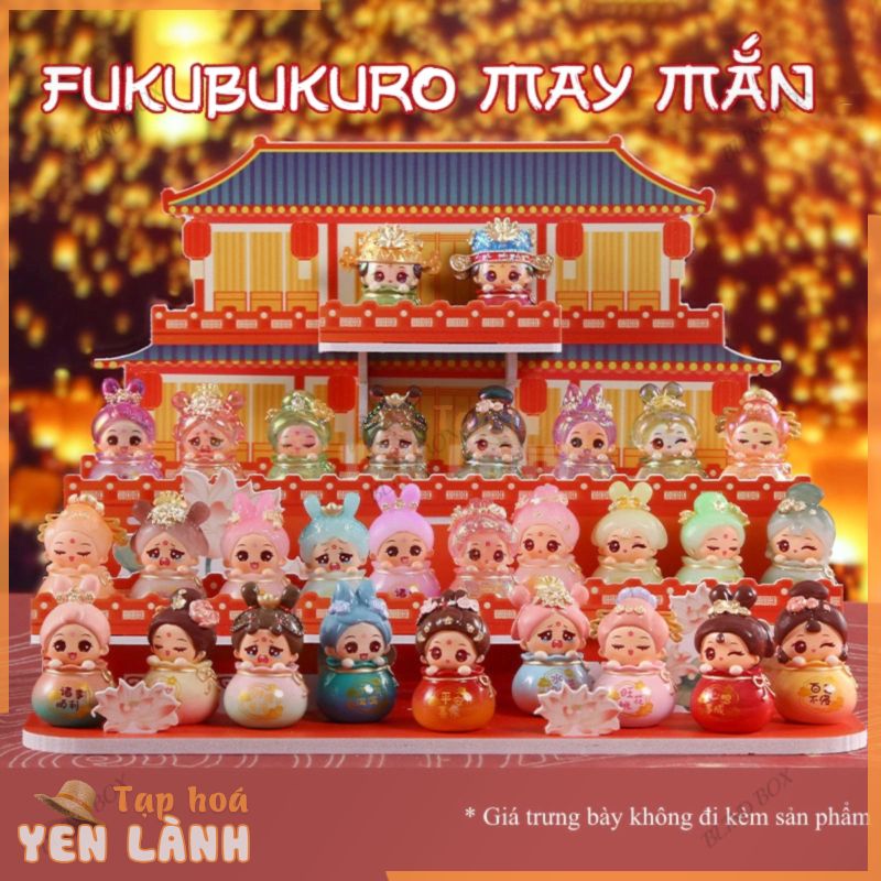 FUKUBUKURO MAY MẮN – Đồ chơi blind box hộp mù, blind bag túi mù may mắn giải trí mô hình nhân vật cổ phon mini cute