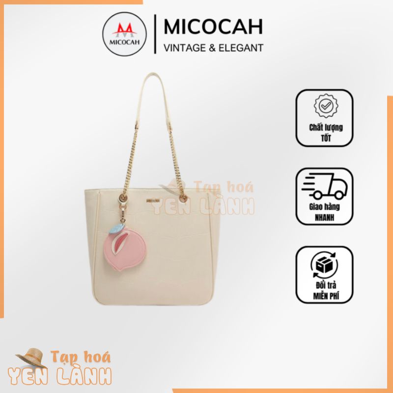 Túi Kẹp Nách Nữ Chính Hãng MICOCAH Dáng Công Sở Thời Trang Phối Vân Da Rắn Cao Cấp Cực Đẹp MC130