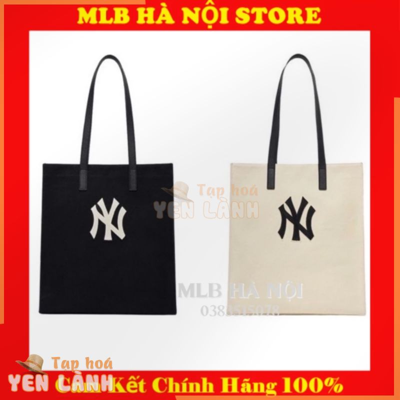 Túi MLB Chính Hãng Túi Tote Nam Nữ Basic Canvas New York Yankees Chuẩn Auth