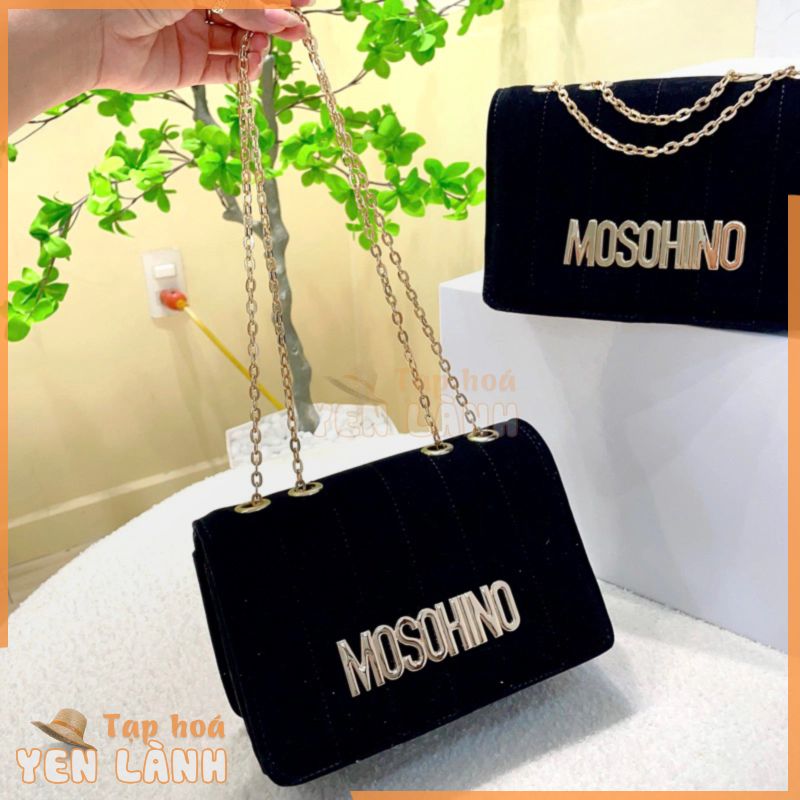 Túi xách nữ đeo chéo đẹp giá rẻ moschino nhung thời trang cao cấp dễ thương DIOMI