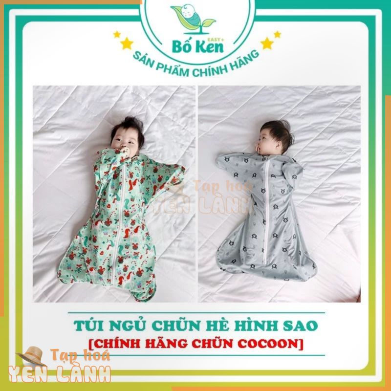 Shop Bố Ken Túi Ngủ Chũn Cocoon Hình Sao 1 Lớp Mùa Hè Thu [Giúp Bé Ngủ Ngon, An Toàn [100% Chính Hãng]