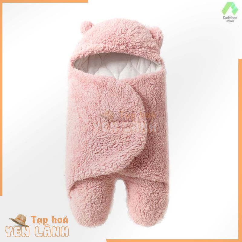 Dễ Thương Cho Bé Swaddle Chăn Sơ Sinh Quấn Mềm Mại Sang Trọng Nhận Quấn Quấn Ngủ Cho Bé Có Chân Túi Ngủ Cho Bé Cho Mùa Đông, Kích Thước S Cho Bé 0-2 Tháng Tuổi