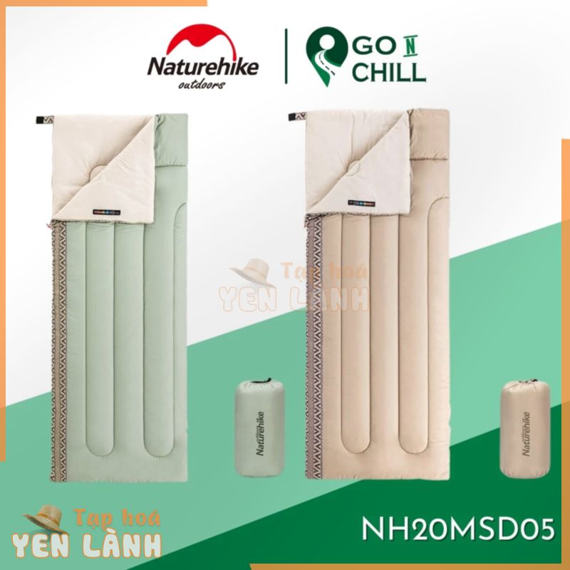 Túi ngủ cotton siêu nhẹ giữ ấm L150 Naturehike NH20MSD05